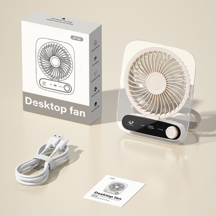 Ventilatore da tavolo a parete a 199 velocità con maniglia e luce integrata, aromaterapia in cotone
