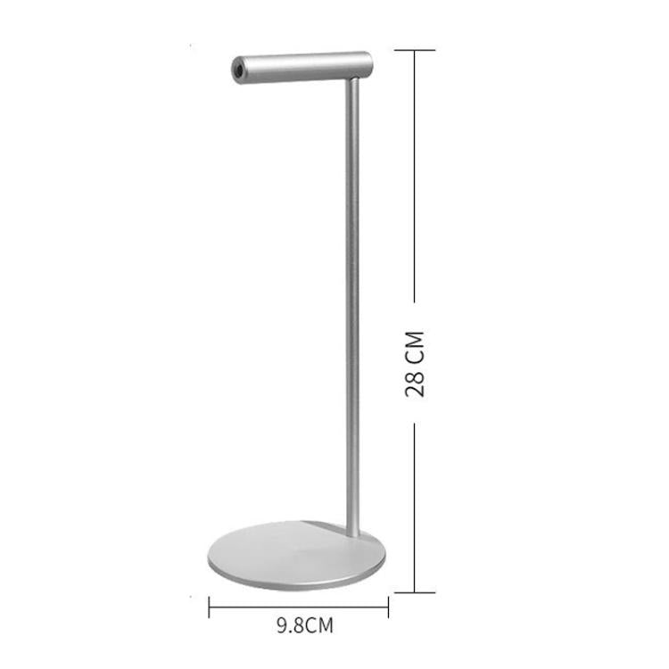 Supporto per cuffie in lega di alluminio, supporto per display per cuffie, All-aluminum Alloy Silver Gray, All-aluminum Alloy Black