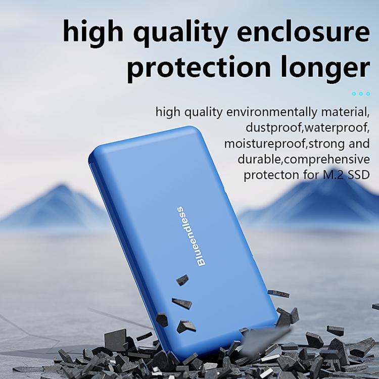 Blueendless M1 Universal M.2 SSD Scatola di archiviazione antiurto e impermeabile