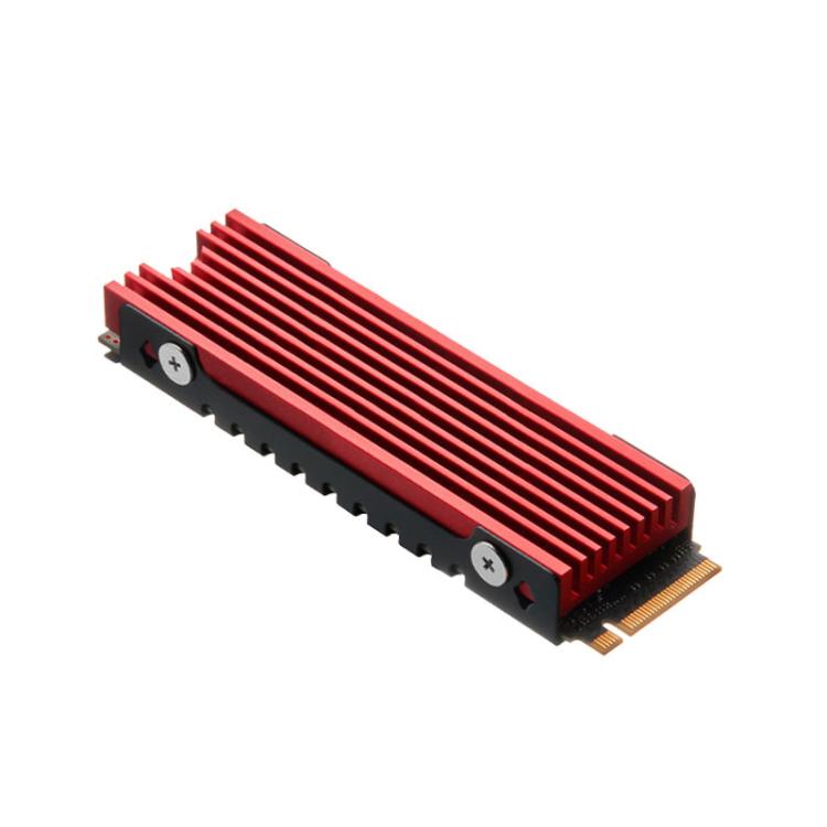 Dissipatore di calore in alluminio per radiatore SSD NVME M.2 2280 FinalCool per PC desktop PS5, M.2 2280 Black, M.2 2280 Silver, M.2 2280 Red