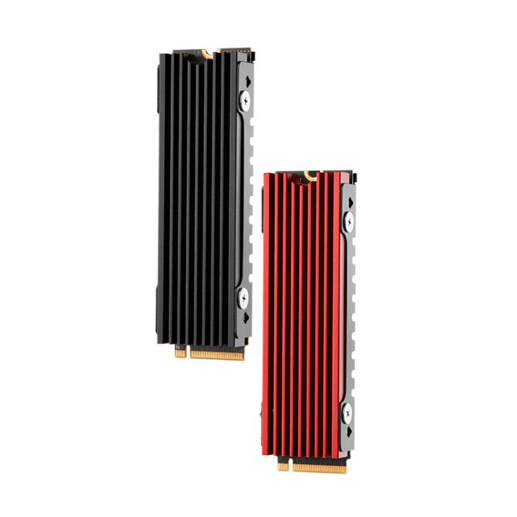 Dissipatore di calore in alluminio per radiatore SSD NVME M.2 2280 FinalCool per PC desktop PS5, M.2 2280 Black, M.2 2280 Silver, M.2 2280 Red