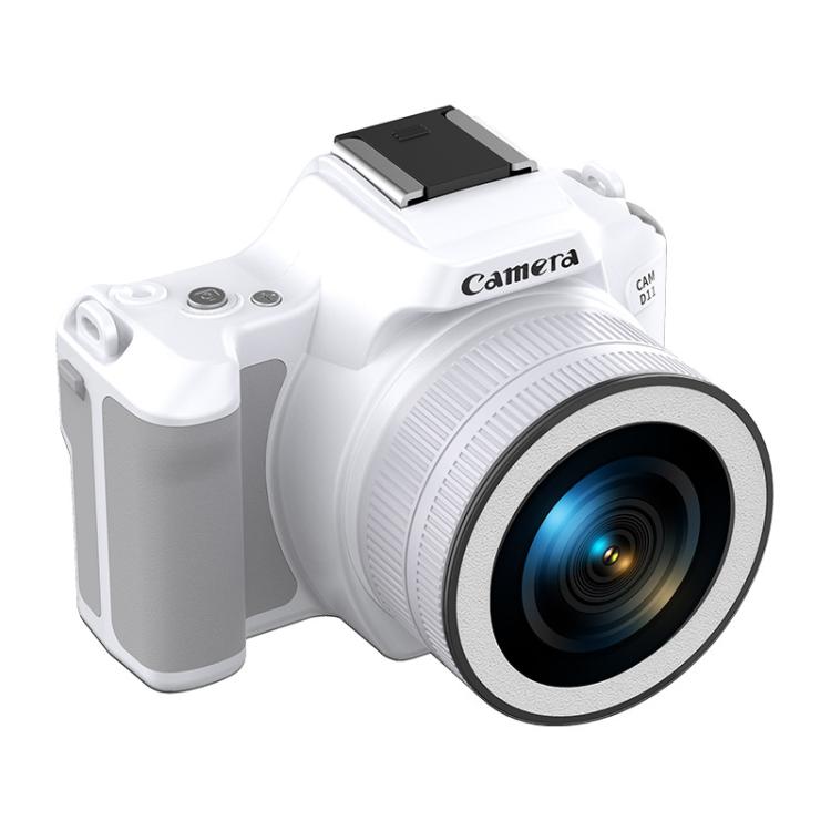 Mini telecamera digitale portatile Ultra HD 2K da 48 milioni di pixel, Black, White, White+Fill Light, Black+Fill Light