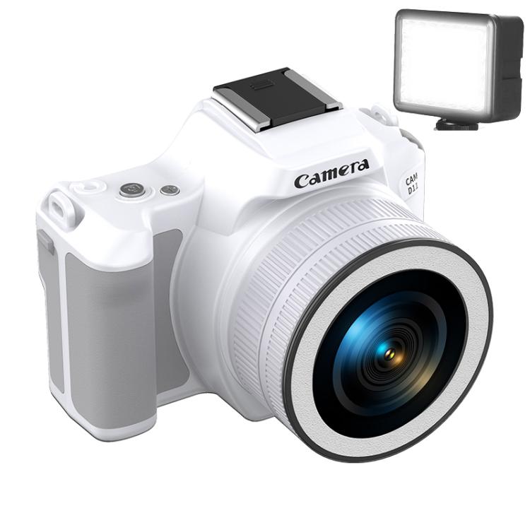 Mini telecamera digitale portatile Ultra HD 2K da 48 milioni di pixel, Black, White, White+Fill Light, Black+Fill Light