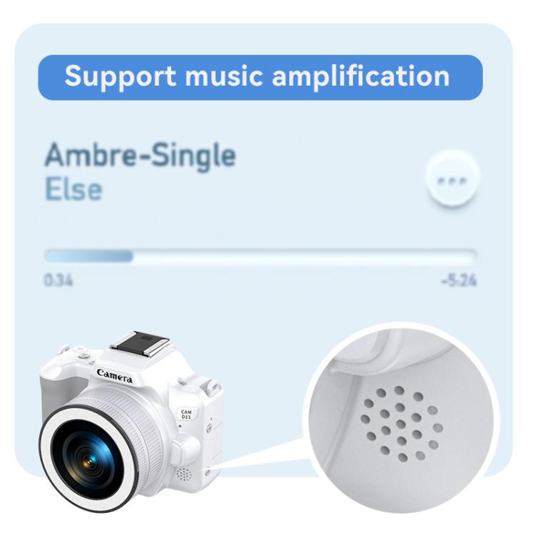 Mini telecamera digitale portatile Ultra HD 2K da 48 milioni di pixel, Black, White, White+Fill Light, Black+Fill Light
