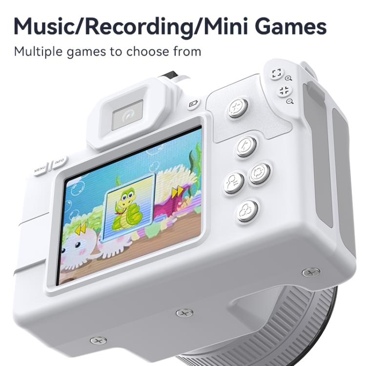 Mini telecamera digitale portatile Ultra HD 2K da 48 milioni di pixel, Black, White, White+Fill Light, Black+Fill Light