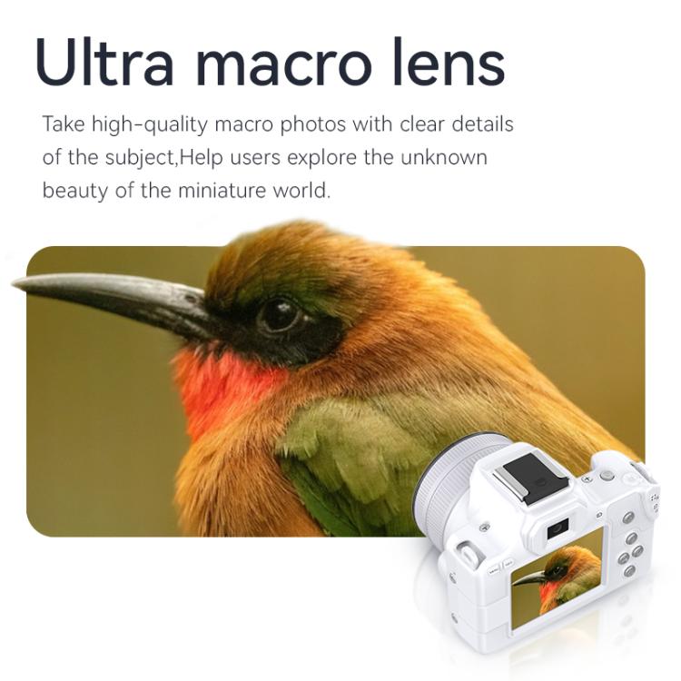Mini telecamera digitale portatile Ultra HD 2K da 48 milioni di pixel, Black, White, White+Fill Light, Black+Fill Light