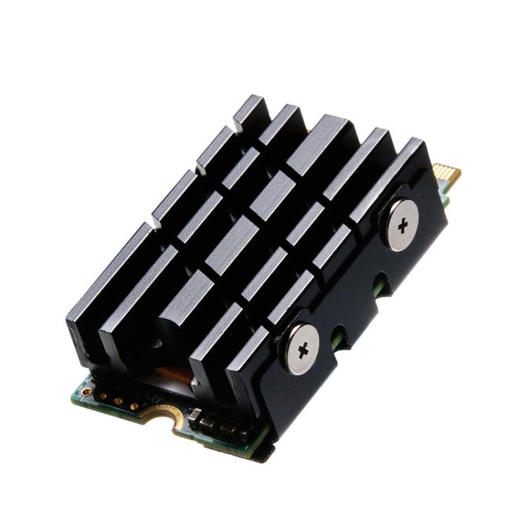 Dissipatore di calore per unità a stato solido SSD M.2 2242 FinalCool Radiatore in alluminio, M.2 2242 Black