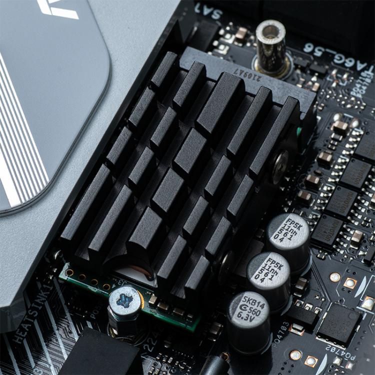 Dissipatore di calore per unità a stato solido SSD M.2 2242 FinalCool Radiatore in alluminio, M.2 2242 Black
