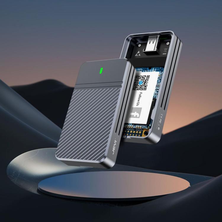JEYI mSATA a USB 3.1 Tipo-C 6 Gbps SSD Enclosure Adapter Case Custodia SSD esterna in alluminio, JEYI