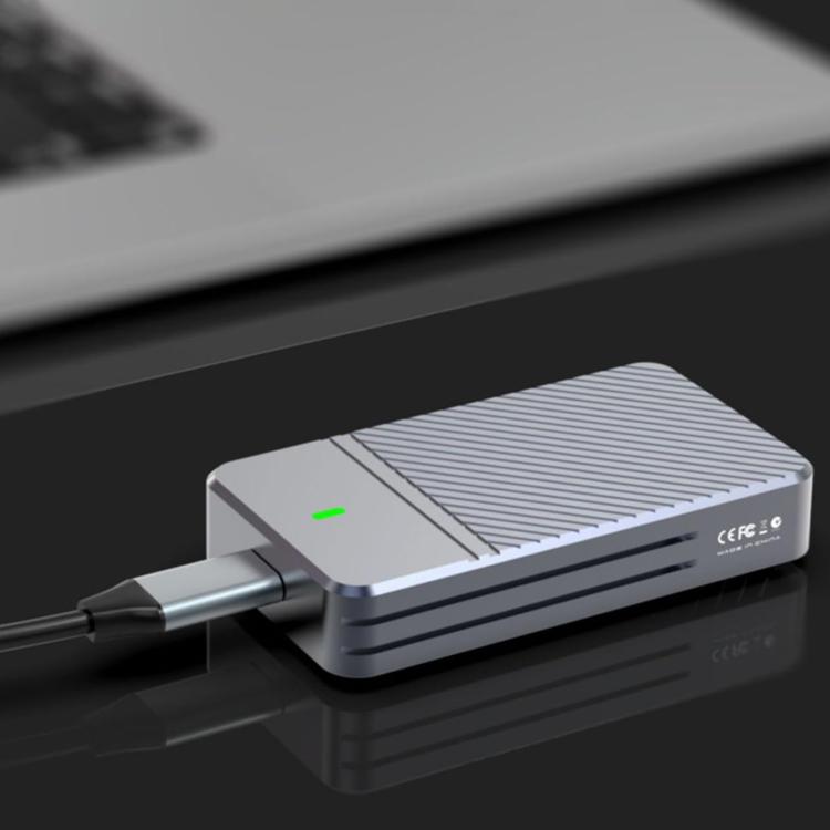 JEYI mSATA a USB 3.1 Tipo-C 6 Gbps SSD Enclosure Adapter Case Custodia SSD esterna in alluminio, JEYI
