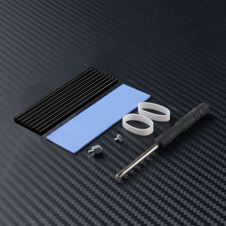 Dissipatore di calore SSD FinalCool M.2 2280 NVMe Radiatore unità a stato solido, XN80 M.2 2280 Gold, XN80 M.2 2280 Black