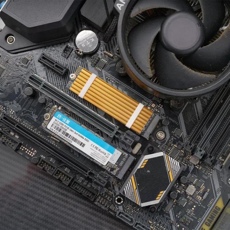 Dissipatore di calore SSD FinalCool M.2 2280 NVMe Radiatore unità a stato solido, XN80 M.2 2280 Gold, XN80 M.2 2280 Black