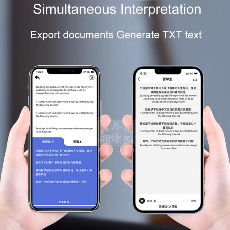 X9 8 in 1 AI modello grande Traduttore simultaneo Offline Chiamate vocali e video