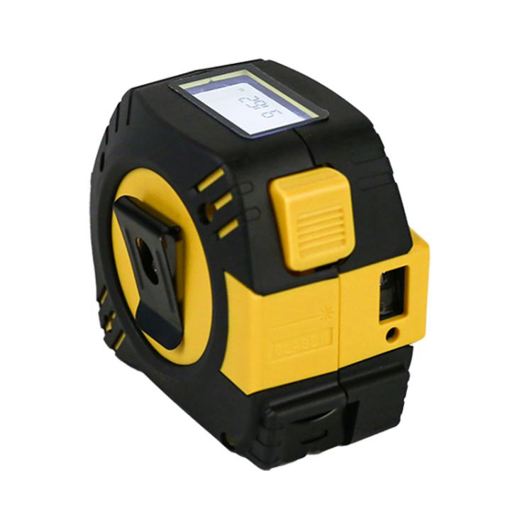Telemetro laser a infrarossi ricaricabile 2 in 1 + metro a nastro da 5 m, Laser 40m, Laser 80m