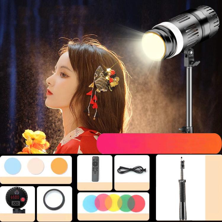 102 LEDs Spotlight Portrait Photography Fill Light Adjustable Focus Triple Color Temperature,US Plug, 100W, 175W, 275W, 100W+2.1m Tripod, 175W+2.1m Tripod, 275W+2.1m Tripod, 275W+2.1m Tripod+Crossbar