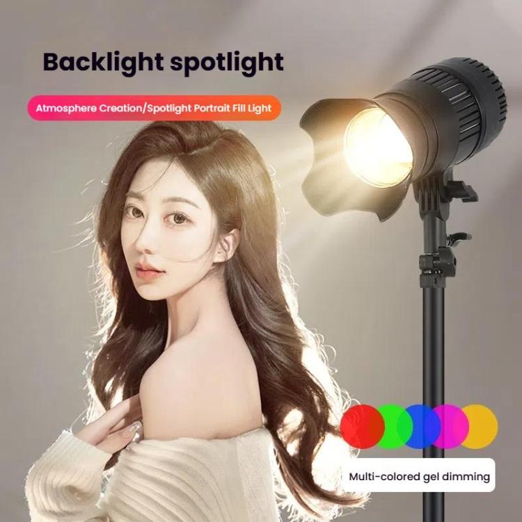 102 LEDs Spotlight Portrait Photography Fill Light Adjustable Focus Triple Color Temperature,US Plug, 100W, 175W, 275W, 100W+2.1m Tripod, 175W+2.1m Tripod, 275W+2.1m Tripod, 275W+2.1m Tripod+Crossbar