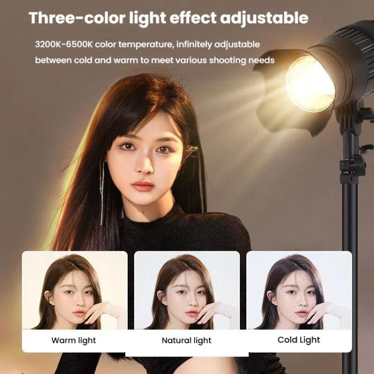 102 LEDs Spotlight Portrait Photography Fill Light Adjustable Focus Triple Color Temperature,US Plug, 100W, 175W, 275W, 100W+2.1m Tripod, 175W+2.1m Tripod, 275W+2.1m Tripod, 275W+2.1m Tripod+Crossbar