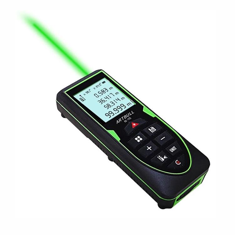 ARTBULL Misuratore di distanza laser Strumento di misurazione della stanza portatile Righello elettronico, ARTBULL 100m