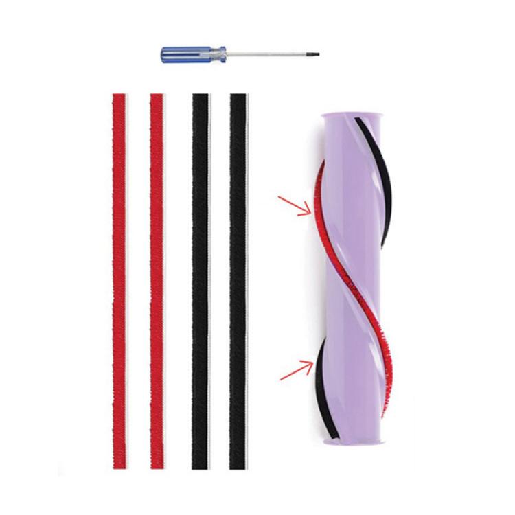 Strisce di peluche a spazzola rotante per aspirapolvere Dyson V7 / V8 / V10 / V11 Testina spazzola a trasmissione diretta, 1set 571 Wide, 2sets 571 Wide, 1set 674 Thin, 2sets 674 Thin