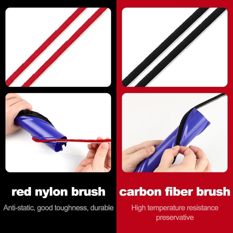 Strisce di peluche a spazzola rotante per aspirapolvere Dyson V7 / V8 / V10 / V11 Testina spazzola a trasmissione diretta, 1set 571 Wide, 2sets 571 Wide, 1set 674 Thin, 2sets 674 Thin
