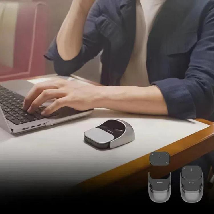 Cheerdots 2 Smart Mouse magnetico diviso ad aria Mouse wireless Bluetooth a doppia modalità, Black Basic, Dark Grey Basic, Black Recording, Dark Grey Recording