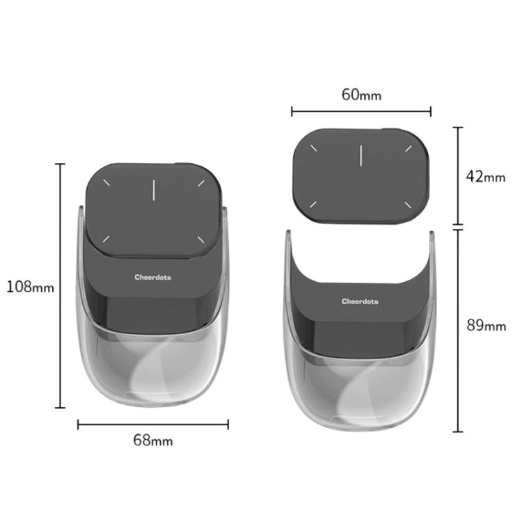 Cheerdots 2 Smart Mouse magnetico diviso ad aria Mouse wireless Bluetooth a doppia modalità, Black Basic, Dark Grey Basic, Black Recording, Dark Grey Recording