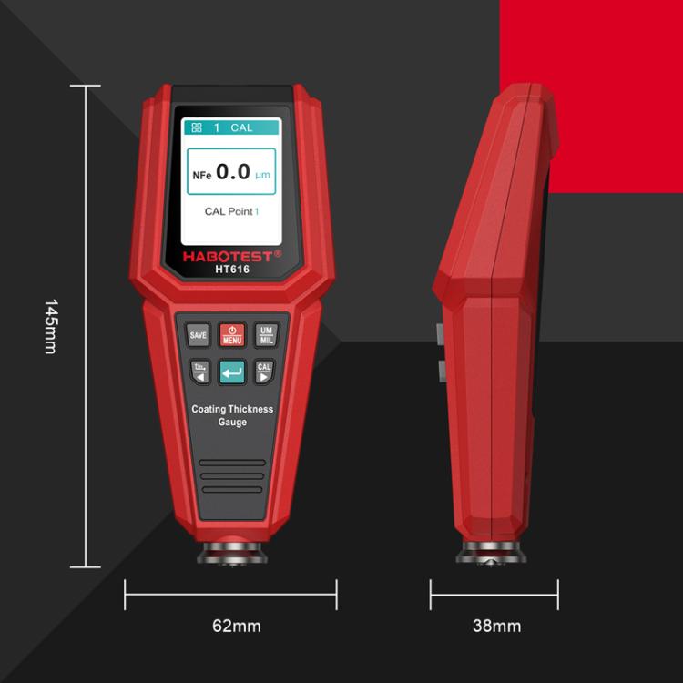 Misuratore di spessore del rivestimento della vernice del tester della vernice per auto HABOTEST HT616, HT616