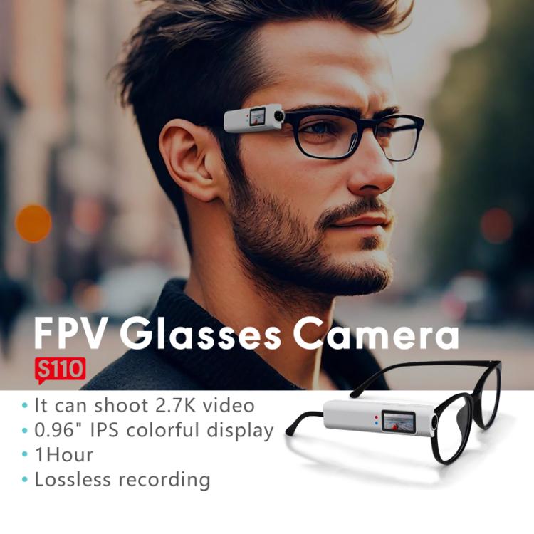 Telecamera per occhiali FPV HD 2.7K Schermo a colori IPS da 0,96 pollici Riprese comode