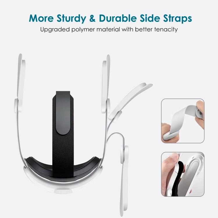 Per Meta Quest 2 VR RGB Head Strap Fascia regolabile Batteria integrata da 8000 mAh, For Meta Quest 2 (Gaming White), For Meta Quest 2 (Gaming Black), For Meta Quest 2 (White)