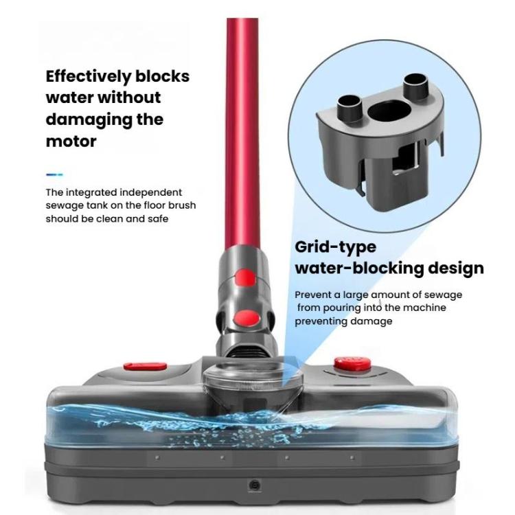 Testa di mocio elettrico 4 in 1 con luce sterilizzatrice UV e serbatoio dell'acqua, For Dyson V7 / V8 / V10 / V11, For Dyson V12 Slim / V10 Slim