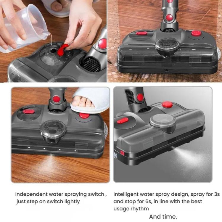 Testa di mocio elettrico 4 in 1 con luce sterilizzatrice UV e serbatoio dell'acqua, For Dyson V7 / V8 / V10 / V11, For Dyson V12 Slim / V10 Slim