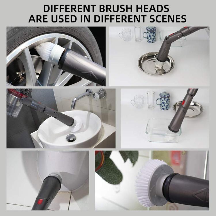 Set di accessori per spazzola di pulizia per Dyson V11 / V10 / V8 / V7 Spazzola per pavimenti per vasca da bagno con setole dure