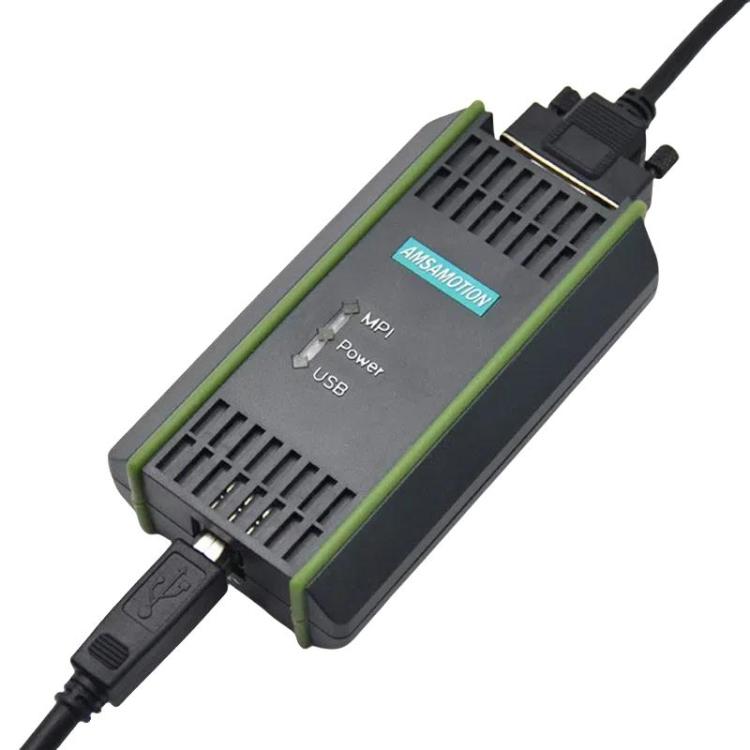 Cavo di programmazione USB-MPI AMSAMOTION per Siemens S7-200/300/400PLC / 6ES7972-0CB20-0XA0, 2.5m, Photoelectric Isolation 4.5m, Electromagnetic Isolation 4.5m