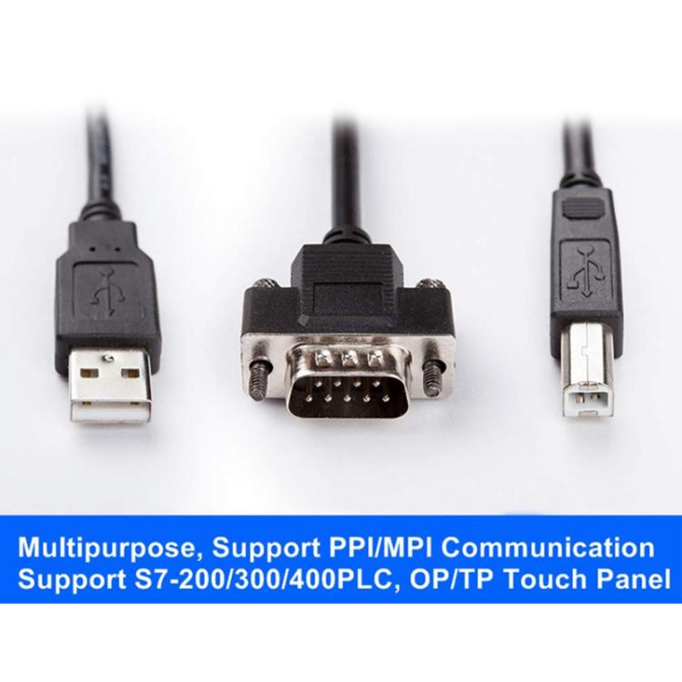 Cavo di programmazione USB-MPI AMSAMOTION per Siemens S7-200/300/400PLC / 6ES7972-0CB20-0XA0, 2.5m, Photoelectric Isolation 4.5m, Electromagnetic Isolation 4.5m