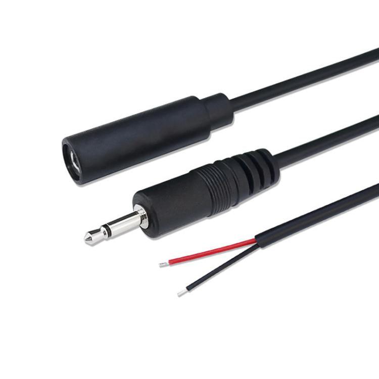 Cavo mono 2 pin AUX Cavo singolo altoparlante Cavo di alimentazione audio Cavo audio, lunghezza: 25 cm, 2.5mm Male, 2.5mm Female, 3.5mm Male, 3.5mm Female