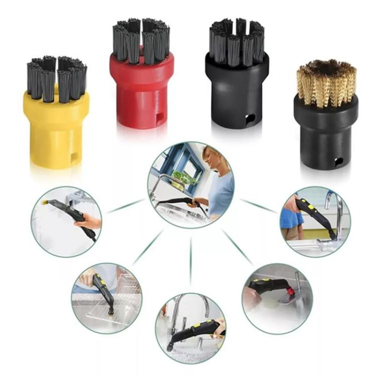 For Karcher SC2 / SC3 / SC4 / SC5 / CTK10 / CTK20 Steam Cleaner Glass Mirror Cleaning Nozzle Wiper Accessories 2.863-025.0, 1 Scraper+2 Covers, 1 Scraper+2 Covers+4 Brushes, Single Scraper