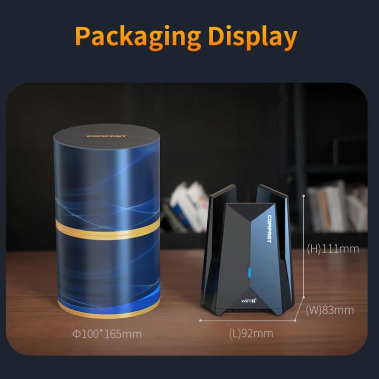COMFAST CF-987BE Tri-band 6500Mbps WiFi7 USB 3.0 Wireless Network Adapter, CF-987BE
