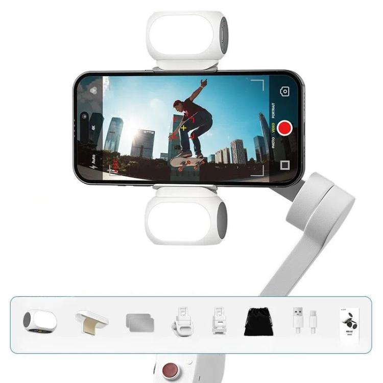 For DJI / Zhiyun Handheld Gimbal Stabilizer Fill Light Magnetic LED Photography Lamp Mobile Phone Fill Light, XJ97 One Lamp, XJ97 Dual Lamp, XJ97P One Lamp + Clips Set, XJ97P Dual Lamp + Clips Set