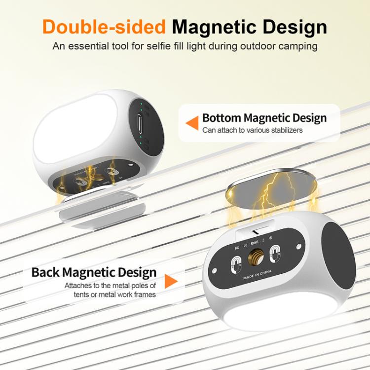 For DJI / Zhiyun Handheld Gimbal Stabilizer Fill Light Magnetic LED Photography Lamp Mobile Phone Fill Light, XJ97 One Lamp, XJ97 Dual Lamp, XJ97P One Lamp + Clips Set, XJ97P Dual Lamp + Clips Set