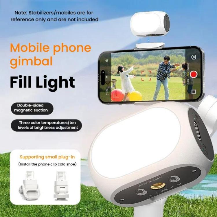 For DJI / Zhiyun Handheld Gimbal Stabilizer Fill Light Magnetic LED Photography Lamp Mobile Phone Fill Light, XJ97 One Lamp, XJ97 Dual Lamp, XJ97P One Lamp + Clips Set, XJ97P Dual Lamp + Clips Set