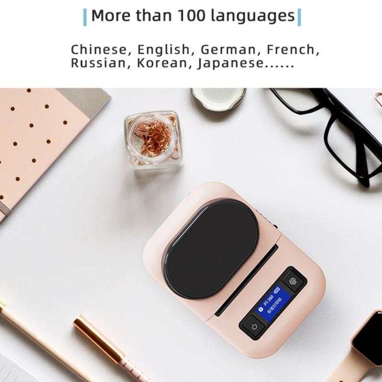 PT260 50mm/s 203DPI Bluetooth Thermal Label Printer, 57mm Print Width for Commercial & Office Use