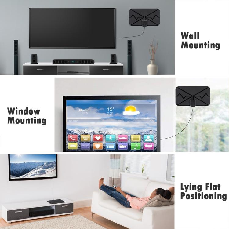 3600 Miles 4K Digital Antenna TV indoor Amplifier Signal Booster DVB-T2 HDTV Antenna, 3M DVB-T