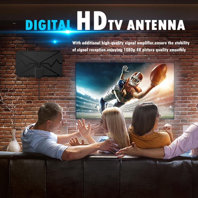 3600 Miles 4K Digital Antenna TV indoor Amplifier Signal Booster DVB-T2 HDTV Antenna, 3M DVB-T