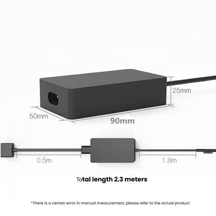 For Microsoft Surface Laptop 65W 15V 4A Fast Charger With 5V 1A USB-A Port AC Adapter, US Plug, EU Plug, UK Plug, AU Plug