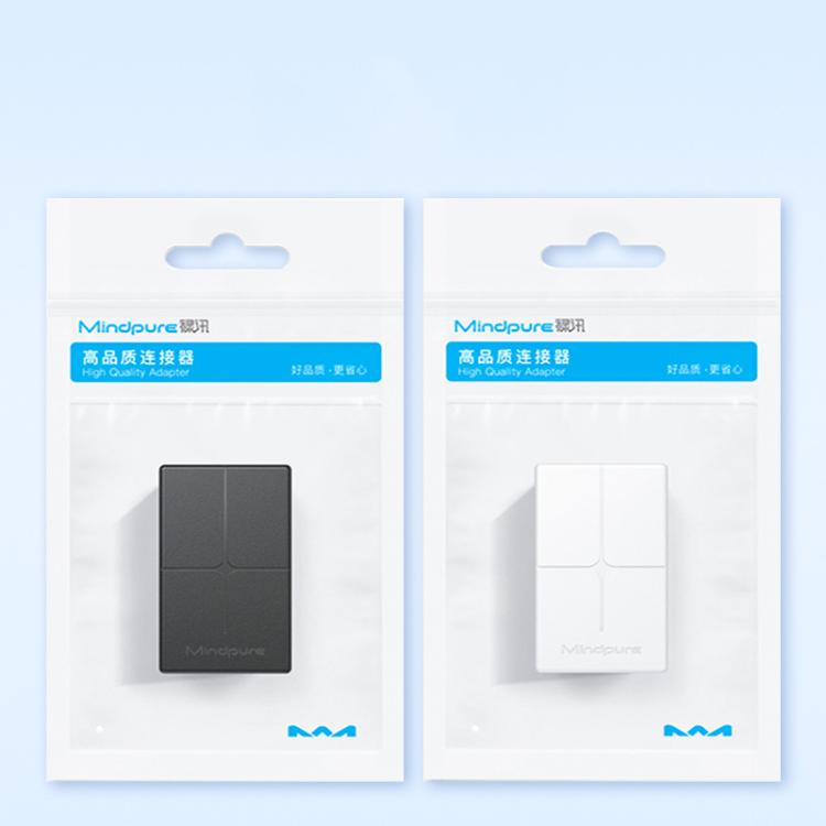Mindpure AD043 2pcs Network Cable Pair Connector Extender Adapter RJ45 Network Gigabit Dual Pass-through Broadband Crystal Heads, AD043