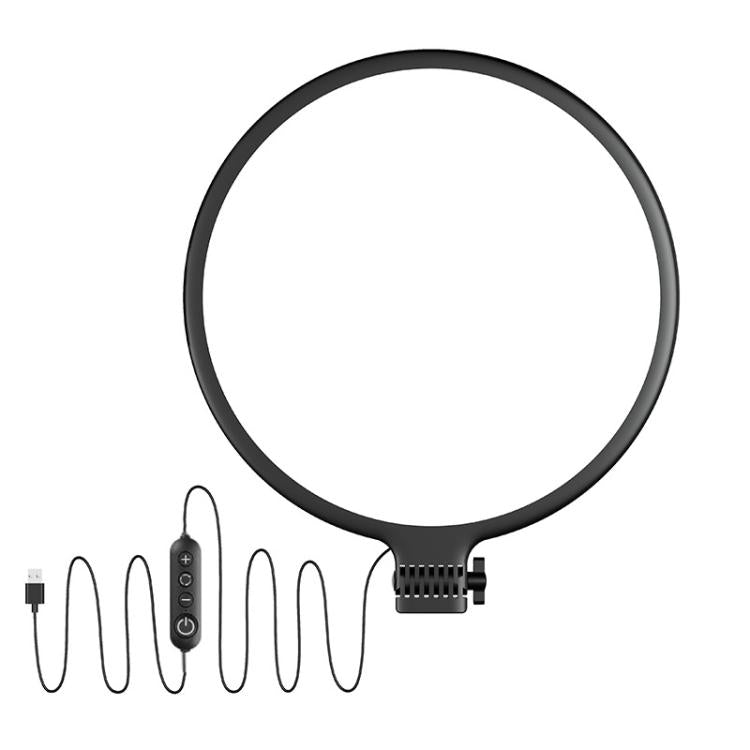 Live Streaming Fill Light LED Photography Lamp Mobile Phone Eye Protection Soft Light Selfie Lamp, 8inch(Black), 10inch(Black), 10inch(White), 12inch(Black)