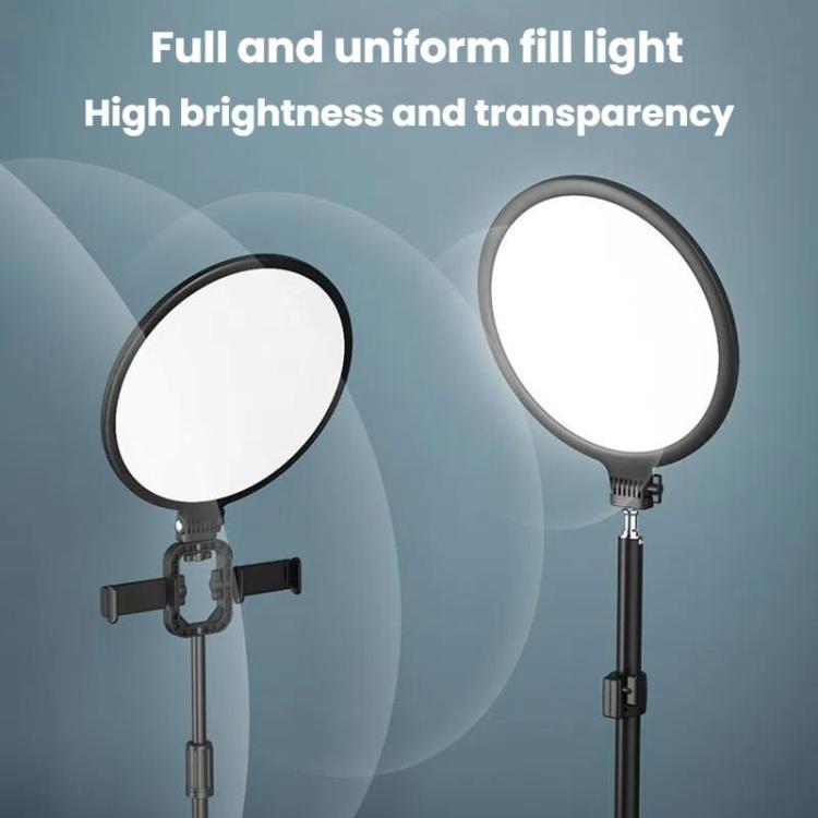Live Streaming Fill Light LED Photography Lamp Mobile Phone Eye Protection Soft Light Selfie Lamp, 8inch(Black), 10inch(Black), 10inch(White), 12inch(Black)