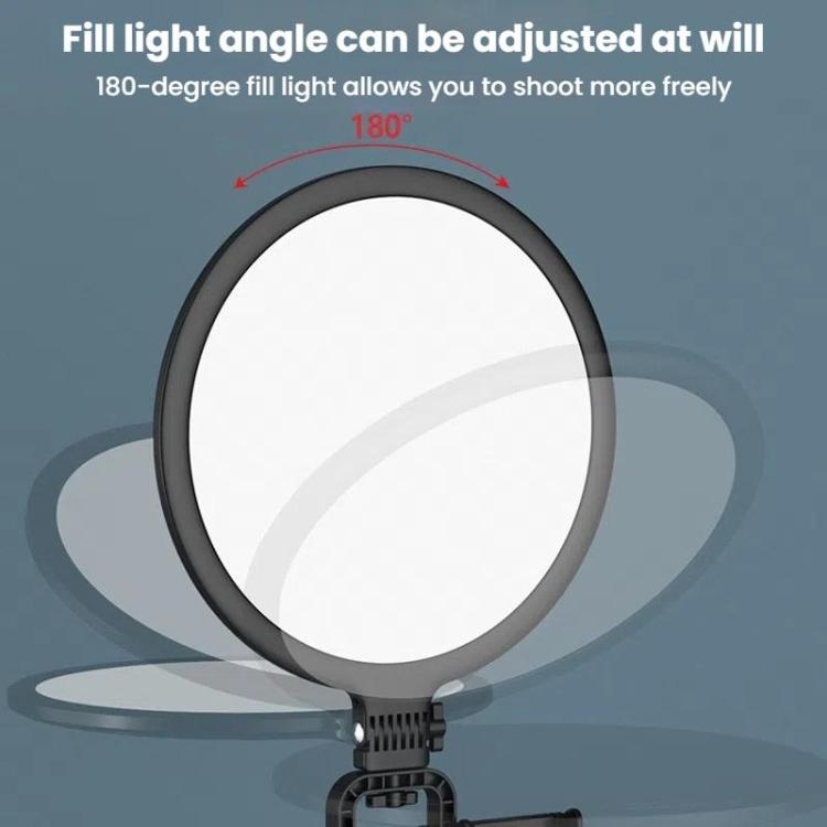 Live Streaming Fill Light LED Photography Lamp Mobile Phone Eye Protection Soft Light Selfie Lamp, 8inch(Black), 10inch(Black), 10inch(White), 12inch(Black)