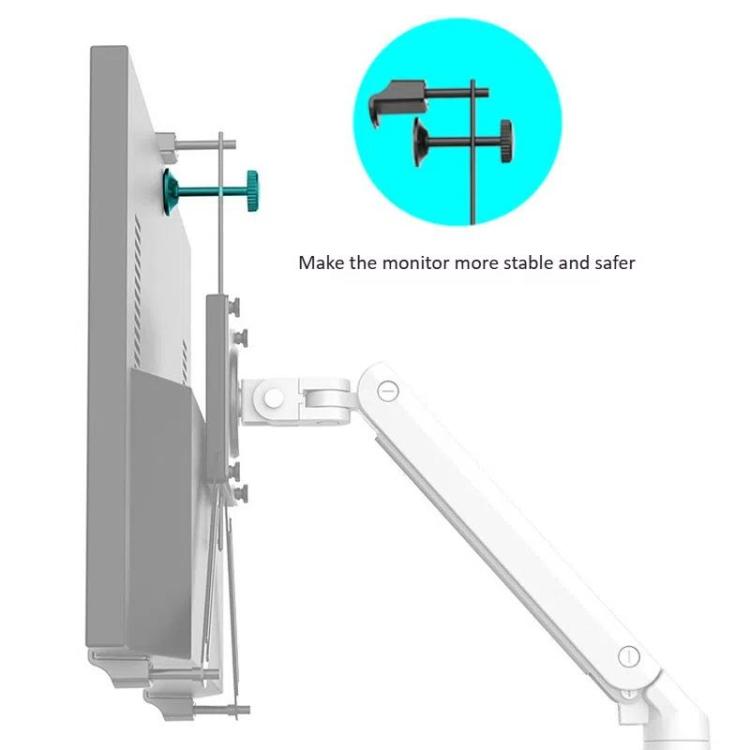 Holeless Monitor Mount for 17-32 Inch Screens Quick Installation and Removal Bracket, Adapter Black