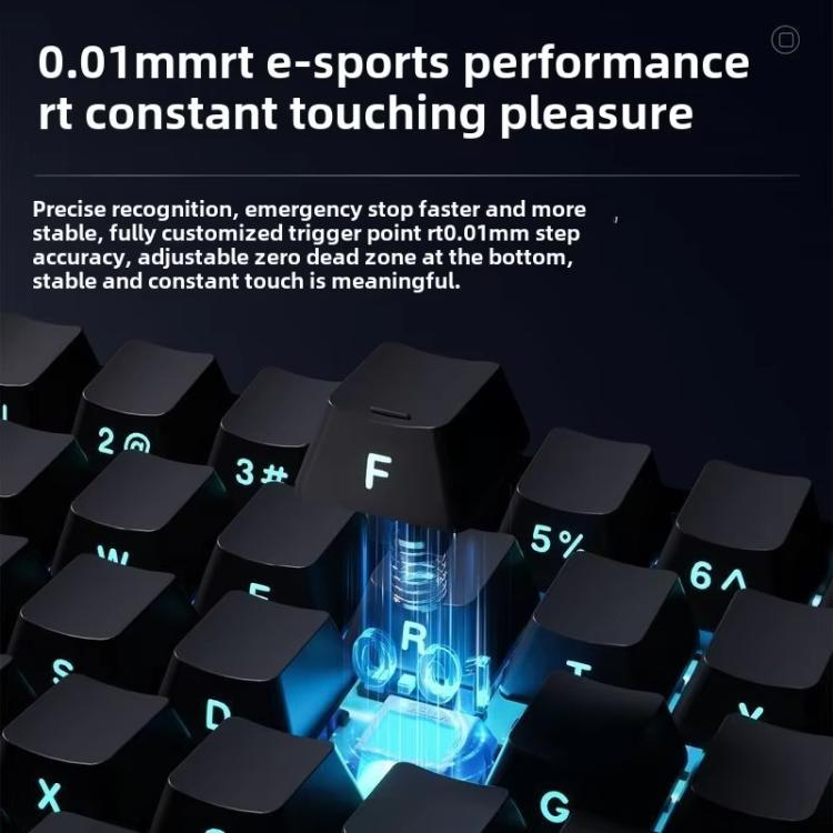 Ajazz ALUX68 MAX RGB Single Wired DIY Magnetic Shaft Mechanical Keyboard, White, Gradient Pink, Day Night, Snow Bottel